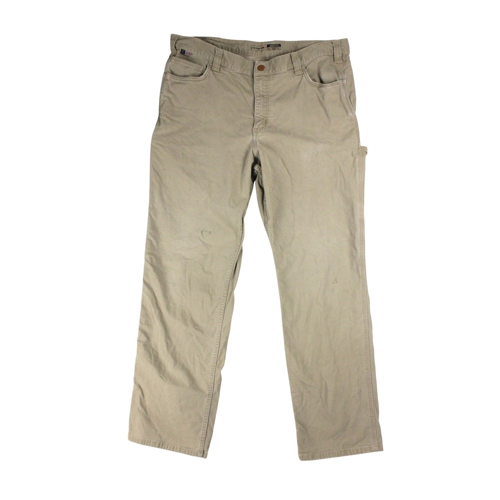 Carhartt FR Rugged Flex Work Pants Men 40x32 Fit 38x29 CAT 2 Canvas Utility